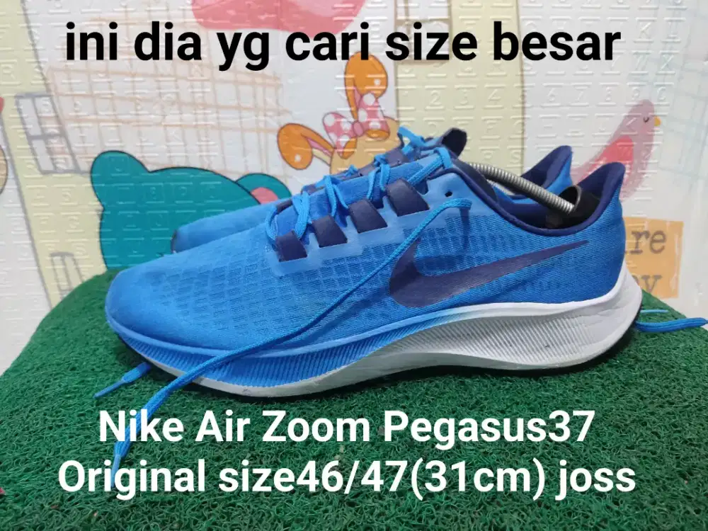 NIKE AIR ZOOM PEGASUS 37 ORIGINAL SIZE47(31CM) JOSS91% ASLI BUKAN KW