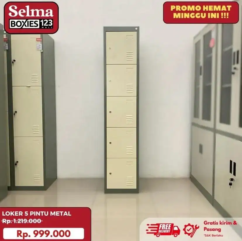 Loker metal 5 pintu selma