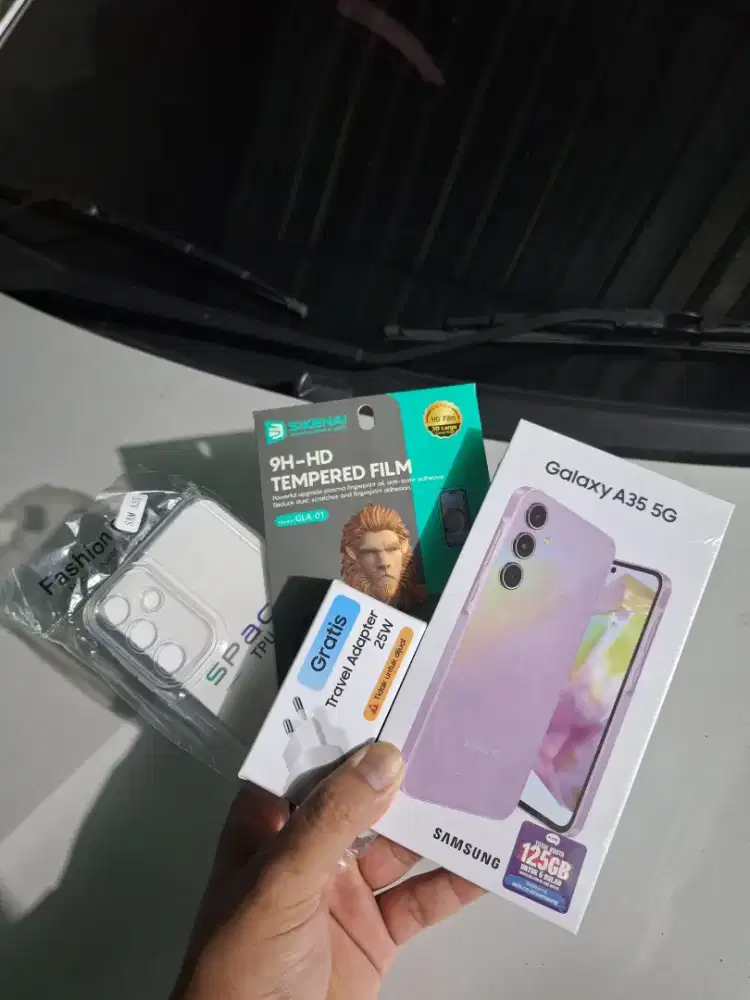 BARU.samsung A35 5g 8/256 bonus adaptor 25watt
