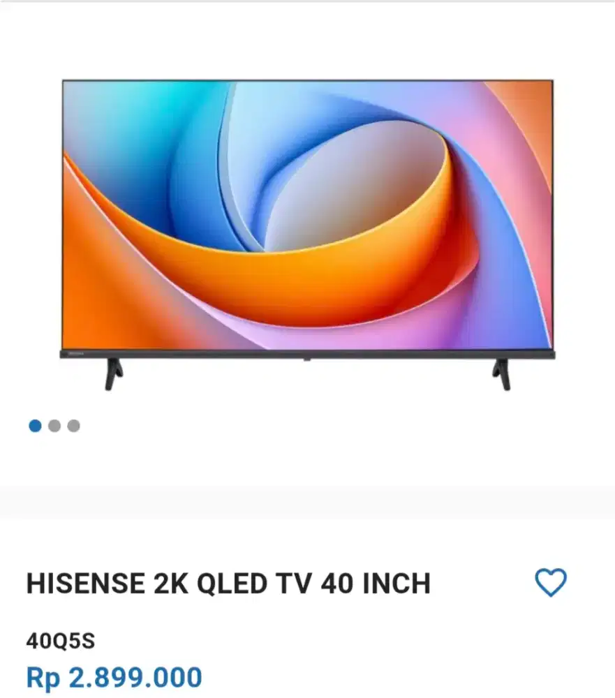 HISENSE 2K QLED TV 40 INCH