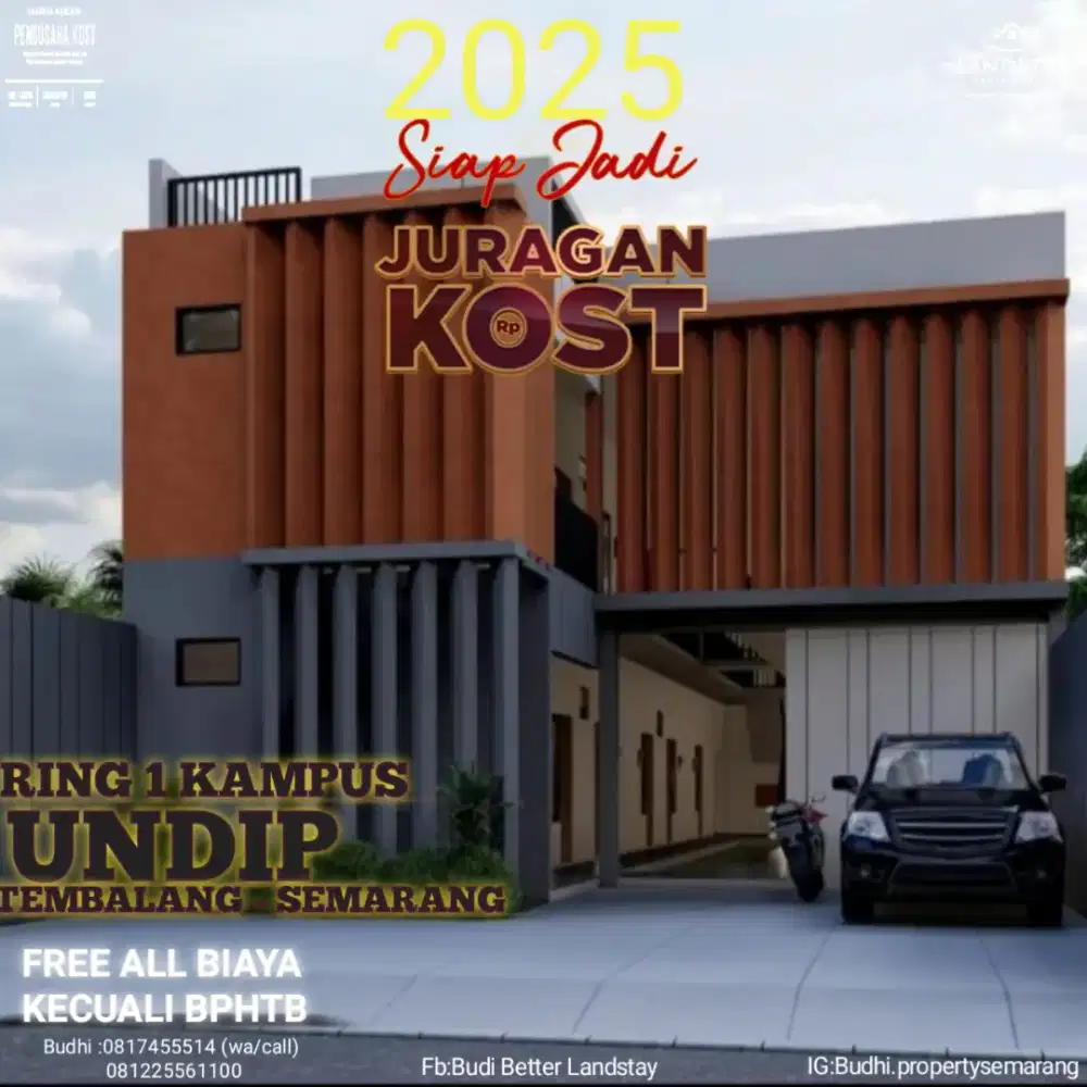 RUMAH KOST MURAH,16 KAMAR,SHM,RING 1 KAMPUS UNDIP DI KOTA SEMARANG