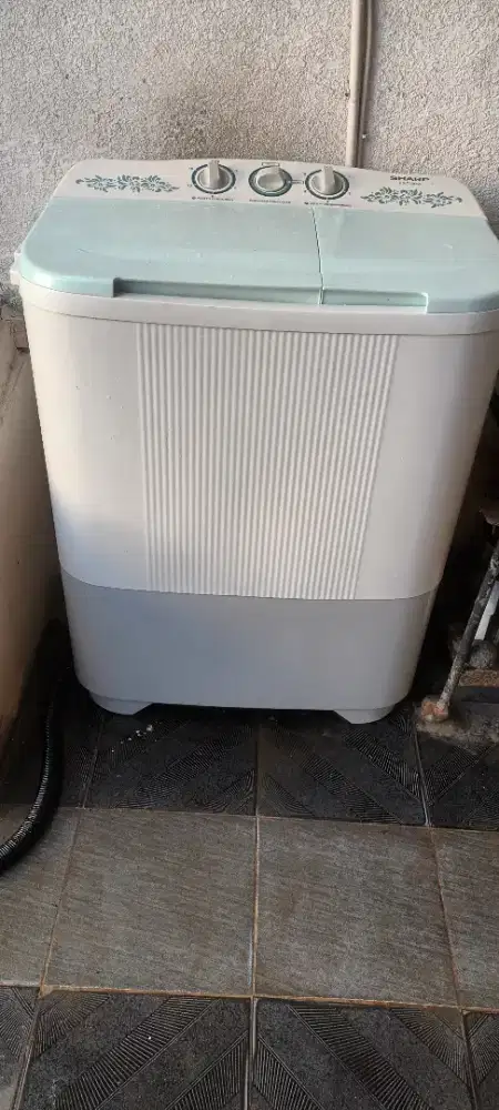Mesin cuci 2 tabung sharp apa adanya