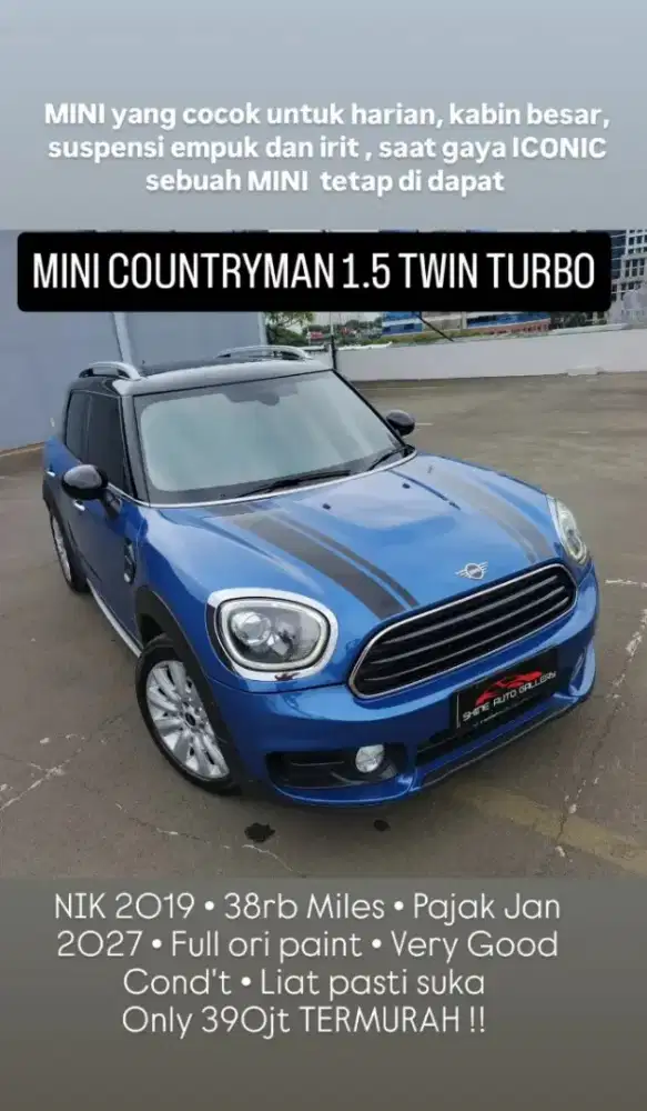 Termurah ! MINI COUNTRYMAN TURBO 2019