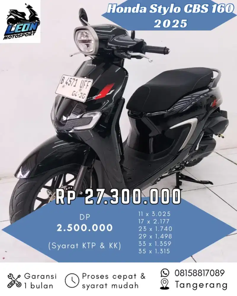 Stylo CBS 2025, jual beli motor seken