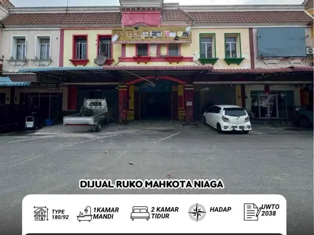 dijual Ruko Mahkota niaga