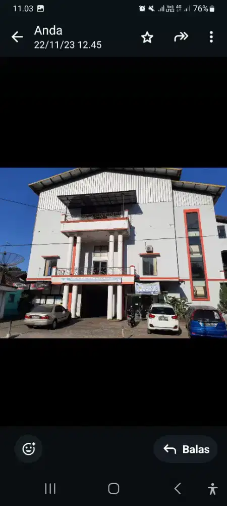 Dijual cepat bangunan koperasi 3 lantai