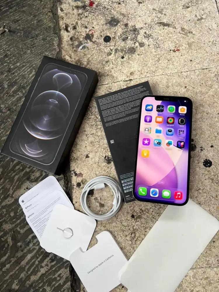 iphone 12 pro max 128gb ibox lcd ori cuma face id off lain nya normal