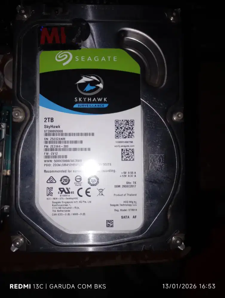 HDD PC 2tb seagate mfi