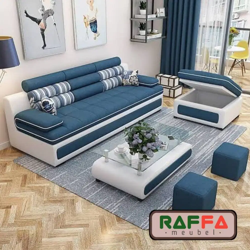 Sofa Minimalis L Shape - Leter L Putus - Sofa Modern Ruang Keluarga
