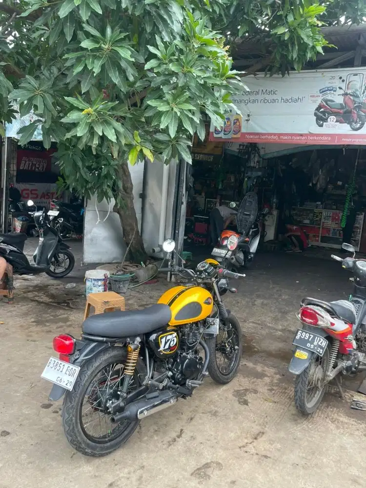 W175 2019 CAFE RACER TERMURAH KUNING YELLOW
