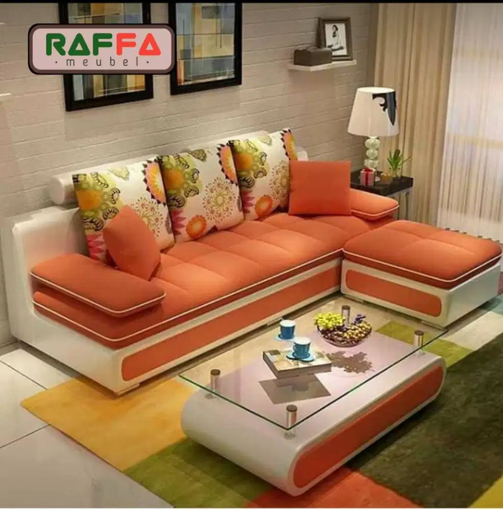 Sofa Minimalis L Shape - Sofa Ruang Tamu Ruang Keluarga - Kursi Sofa