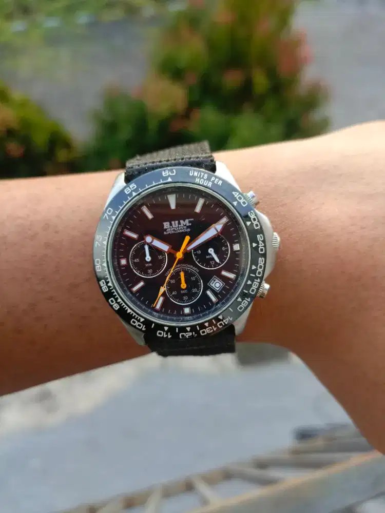 Jual jam tangan original BUM chronograph