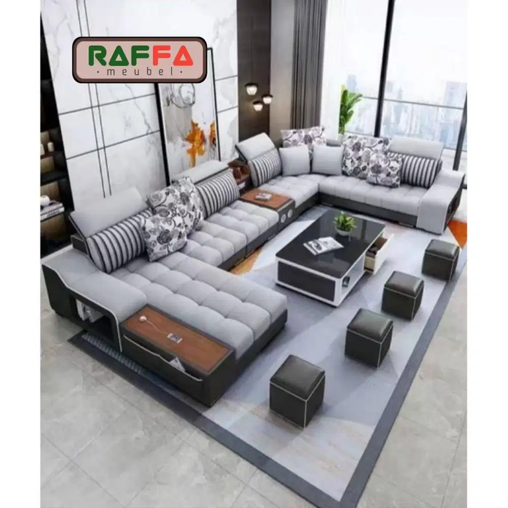 Kursi Tamu Leter U - Sofa Leter U - Sofa U Ruang Tamu dan Keluarga