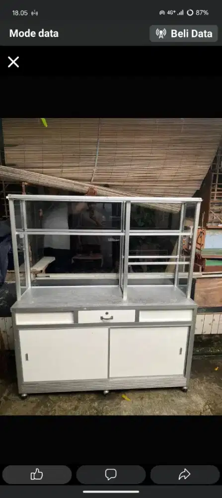 jual etalase bekas jualan kue kue