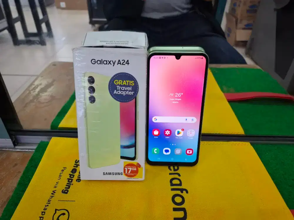 Samsung A24 Ram 8/128 gb lengkap mulus normal