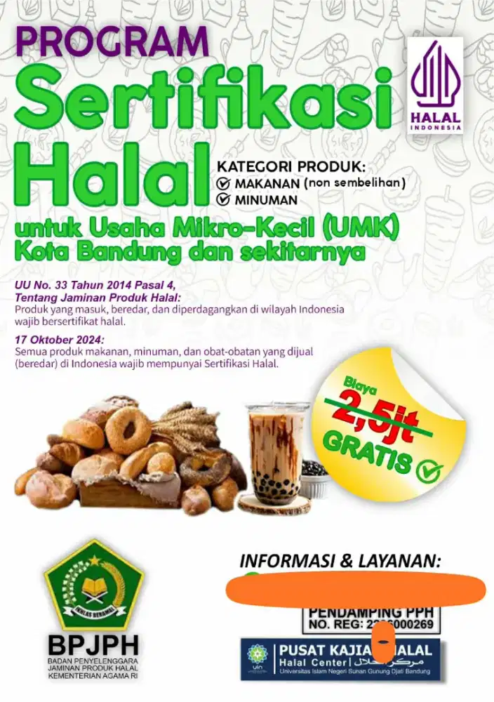 Jasa Sertifikasi Halal Makanan dan Minuman Gratis