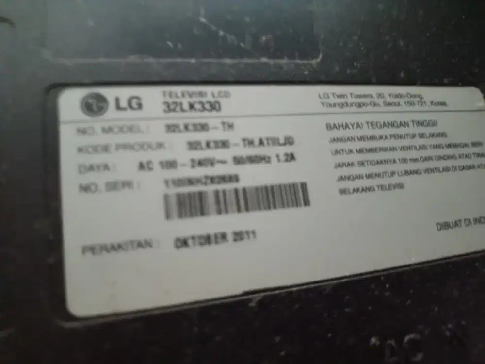 Tv rusak jual murah 2 buah sekalian