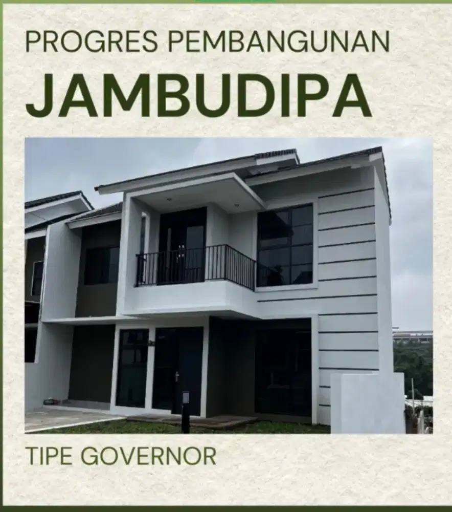 RUMAH 2 LANTAI GRIYA JAMBUDIPA TANPA DP BAGUS MEWAH SEJUK AREA LEMBANG