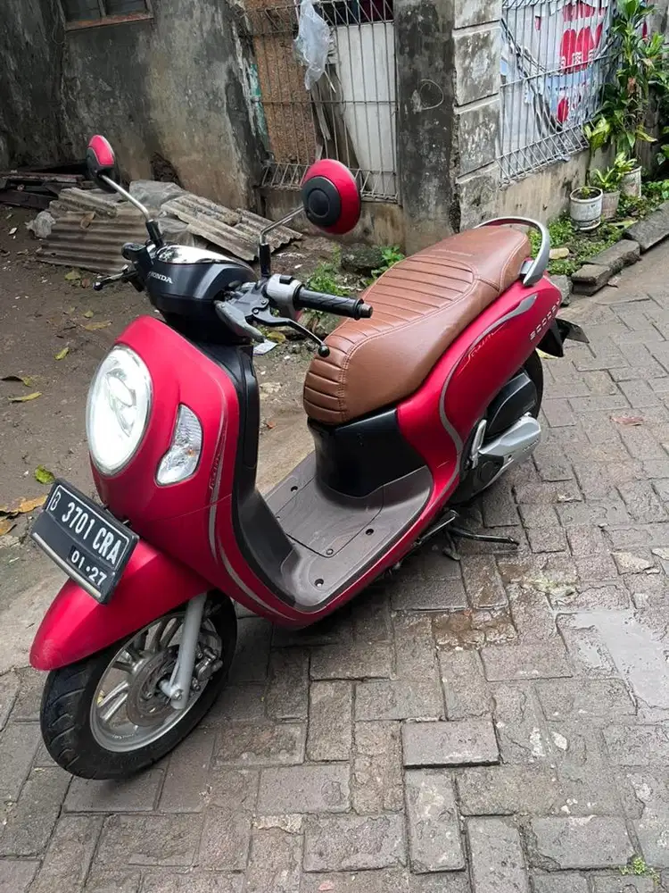 Scoopy stylish red smartkey tahun 2022 cash/kredit