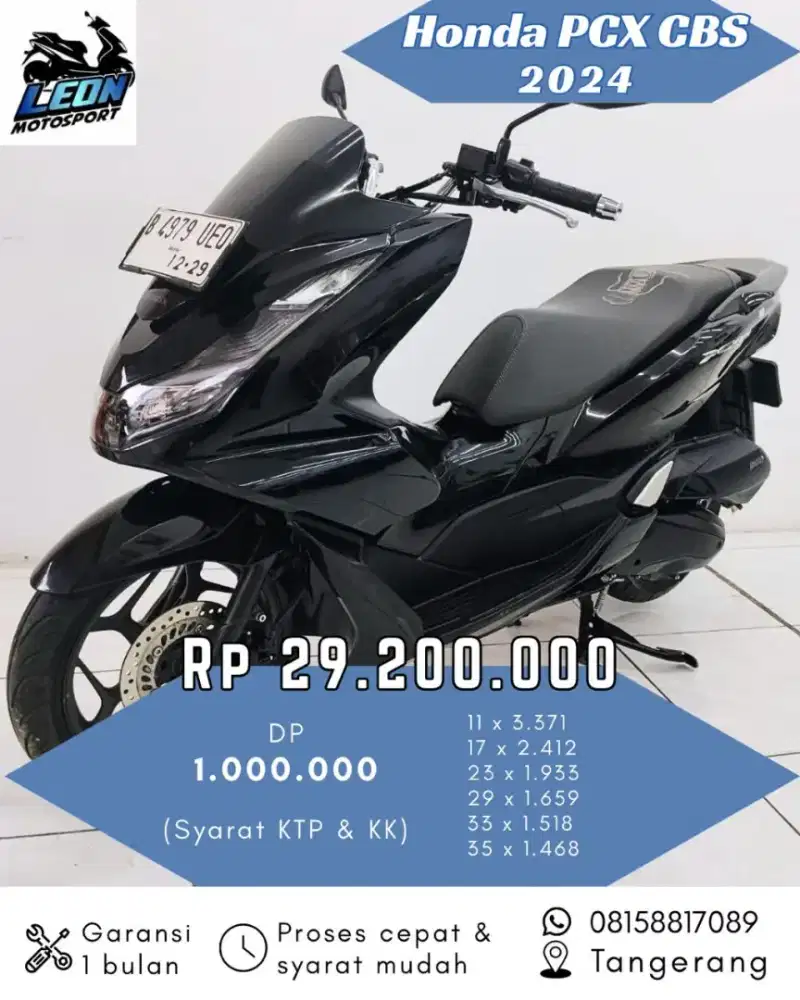 PCX CBS 2024, jual beli motor seken