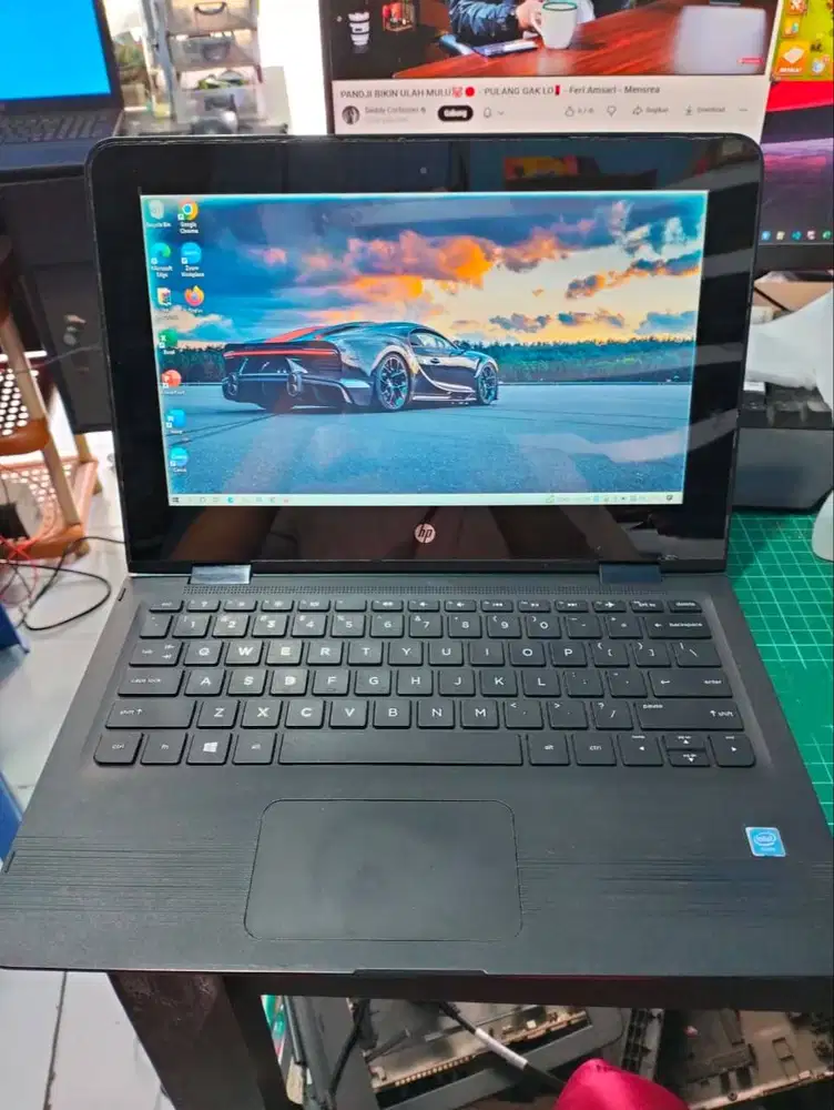JUAL CEPAT Laptop HP x360 11 Intel N4000 SSD 128GB RAM 4 GB DDR4