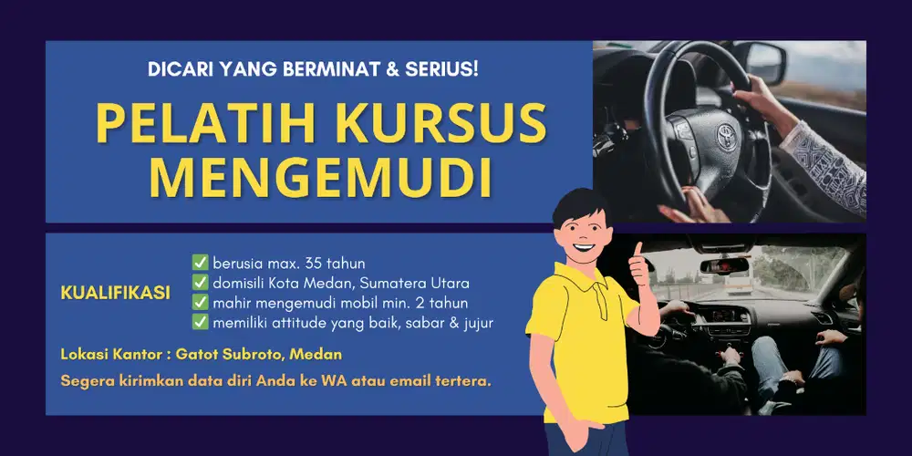 LOKER PELATIH MENGEMUDI MOBIL
