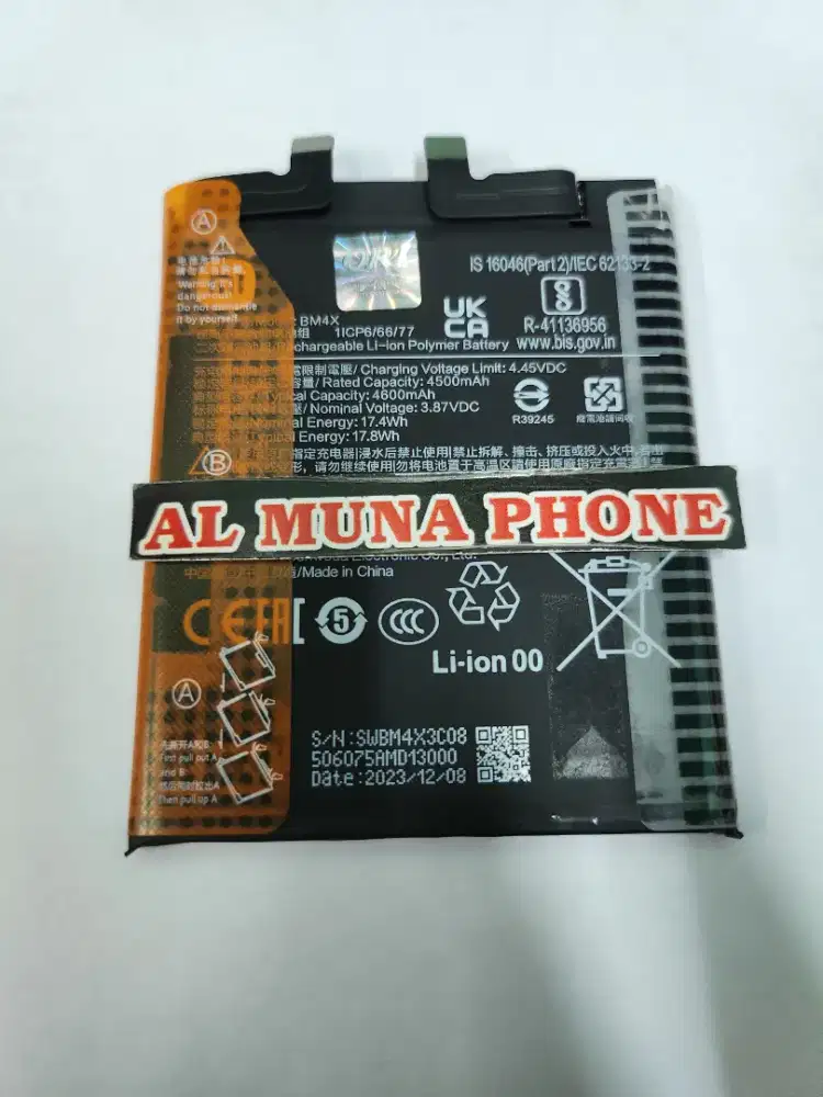 Baterai xiaomi mi 11 ultra/mi 11 Pro Ori New free pasang