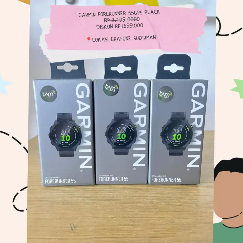 NEW Garmin forunner 165 bisa kredit 0% tanpa dp