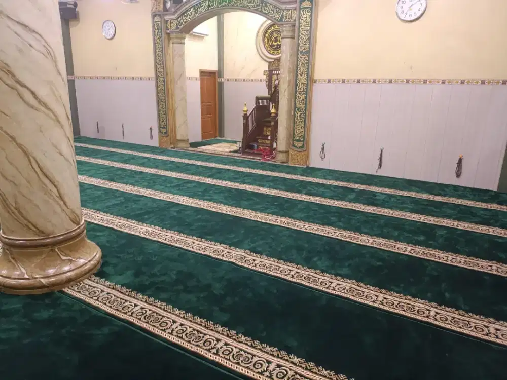 JUAL KARPET MASJID SEMI IMPORT TEBAL HARGA GROSIR