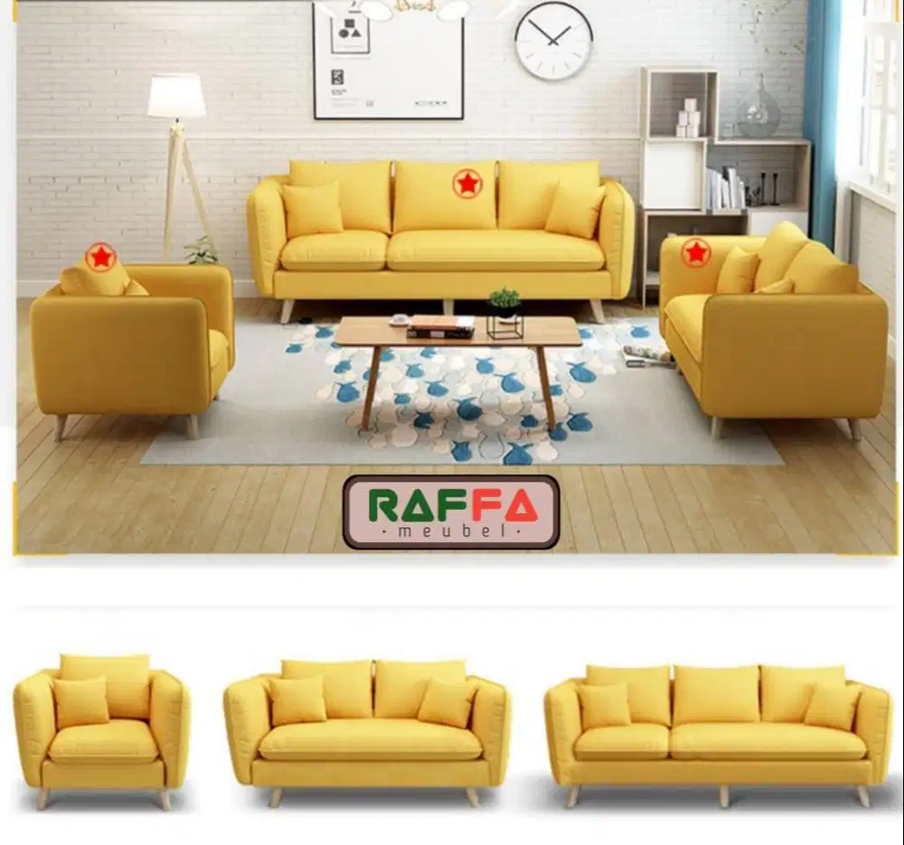 Sofa Retro Scandinavian - Sofa klasik - Sofa Ruang Tamu Minimalis