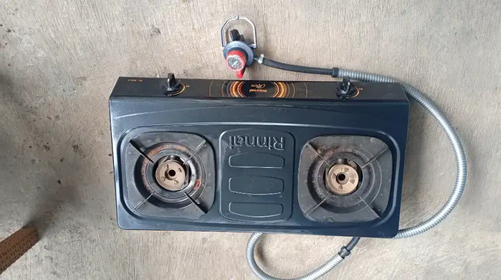 Kompor Rinnai + Regulator double lock