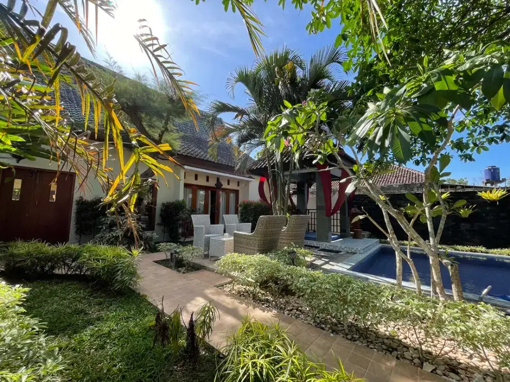 Dijual VILLA Dengan fiew pemandangan area persawahan dan pegunungan, yg berlokasi di timur jalan parangtritis km 8 .sewon bantul yogyakarta