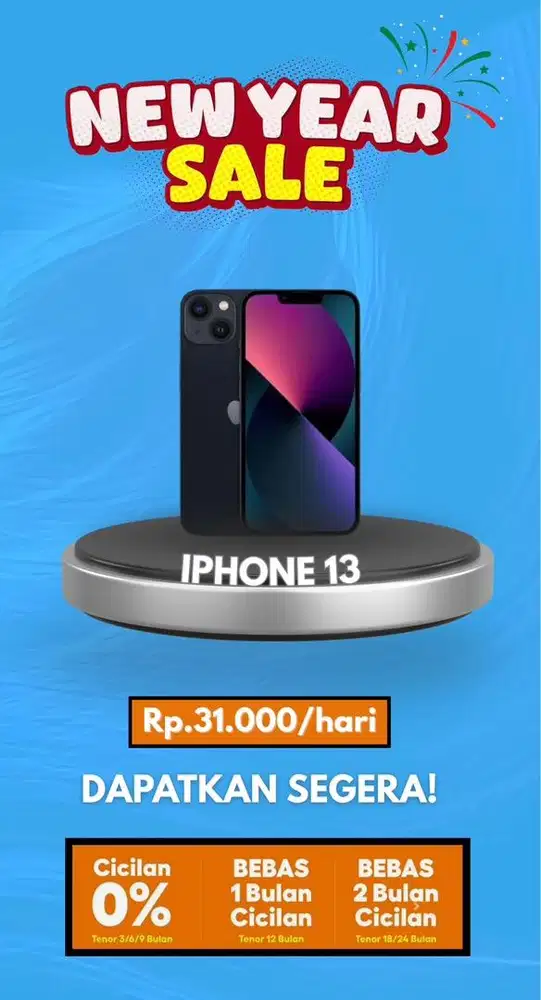 IPHONE 13 128 NEW IBOX BISA CICILAN TANPA DP