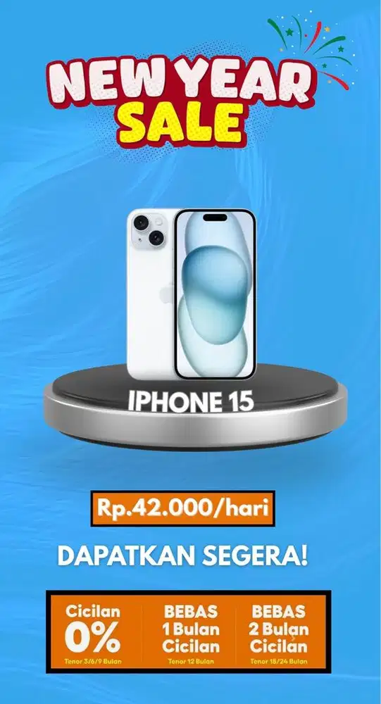IPHONE 15 128 NEW IBOX BISA CICILAN TANPA DP