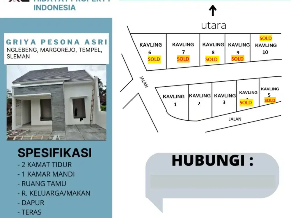 Rumah Murah Akses Jalan 6 Meter di Jantung Fasilitas Sleman