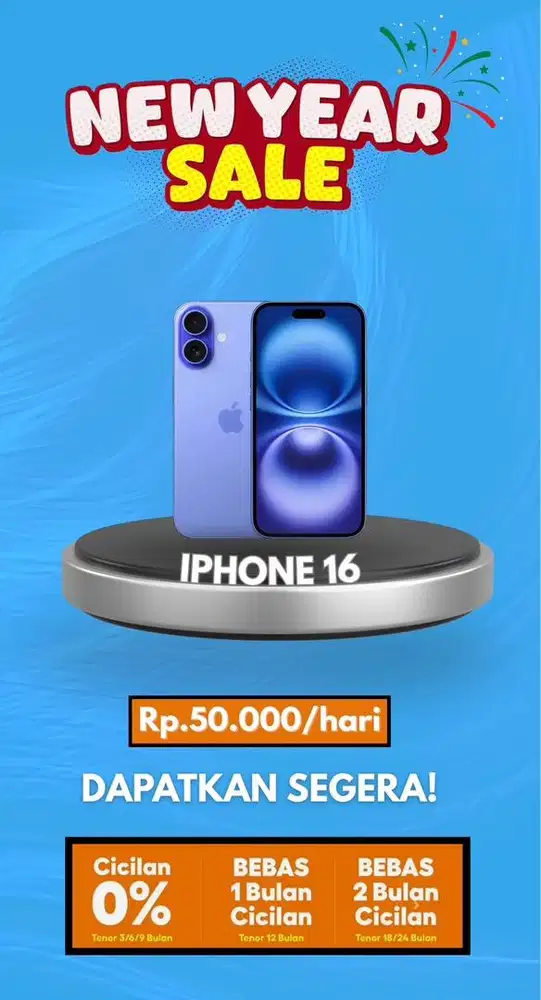 IPHONE 16 128 NEW IBOX BISA CICILAN TANPA DP