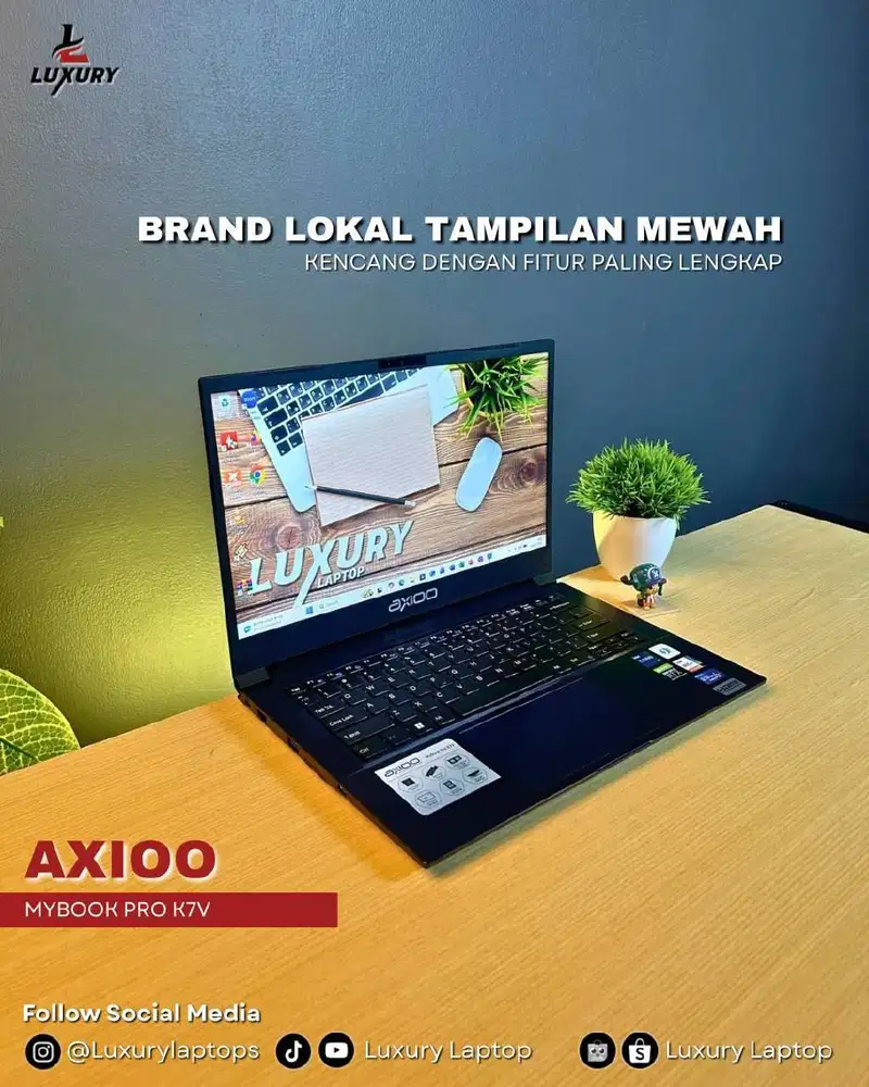 LAPTOP AXIOO MYBOOK PRO K7V SLIM 11TH GEN CORE I7JUAL MURAH RAM SSD BU