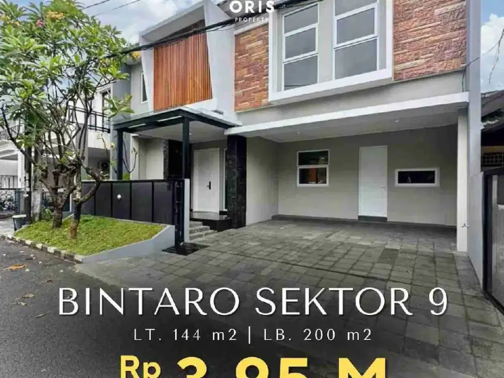Rumah Brand New Modern Tropis di Bintaro Jaya 9 Tangsel
