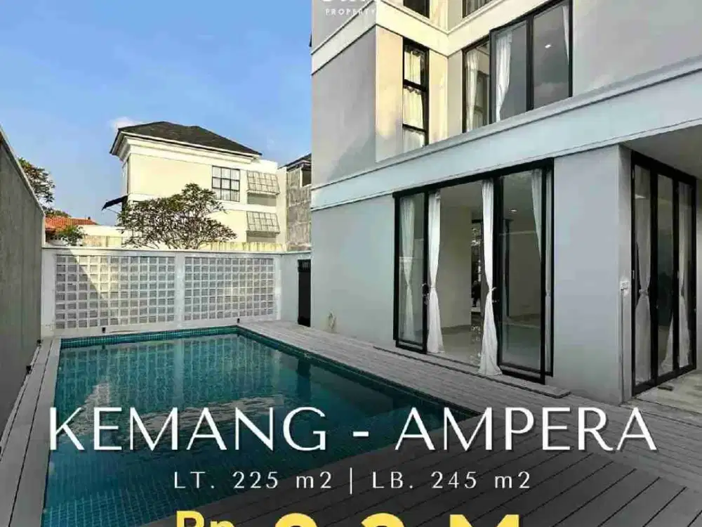 Rumah Brand New Ada Private Pool dlm Townhouse di Kemang Ampera Jakarta Selatan