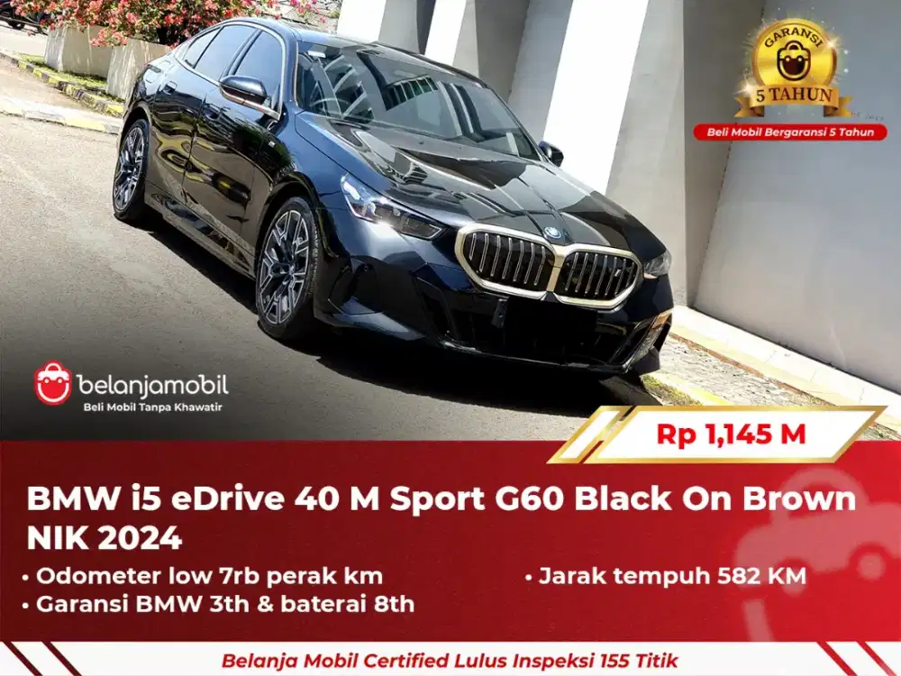[ GARANSI 5TH ] BMW i5 i 5 eDrive 40 M Sport 2024 2025