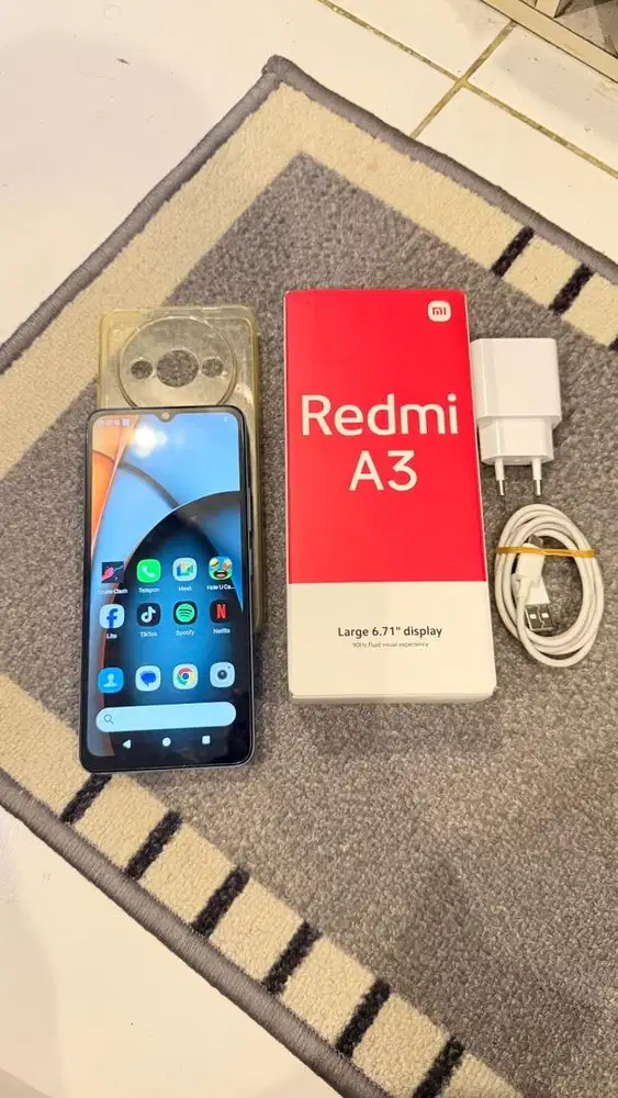 Xiaomi Redmi A3 Blue 4/128GB Resmi Lengkap Mulus