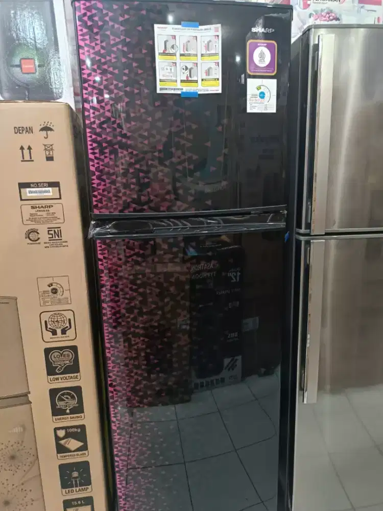 Promo CREDIT Kulkas Sharp 2 Pintu Bunga 0% free 1x cicilan