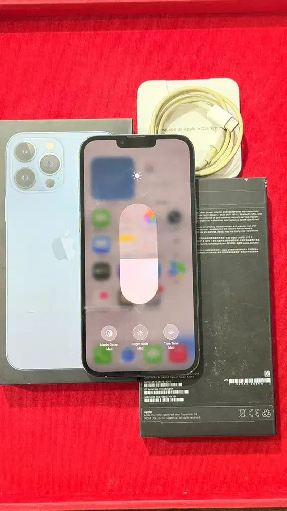 Iphone 13 Promax 512GB Blue Dualsim Nano Lengkap