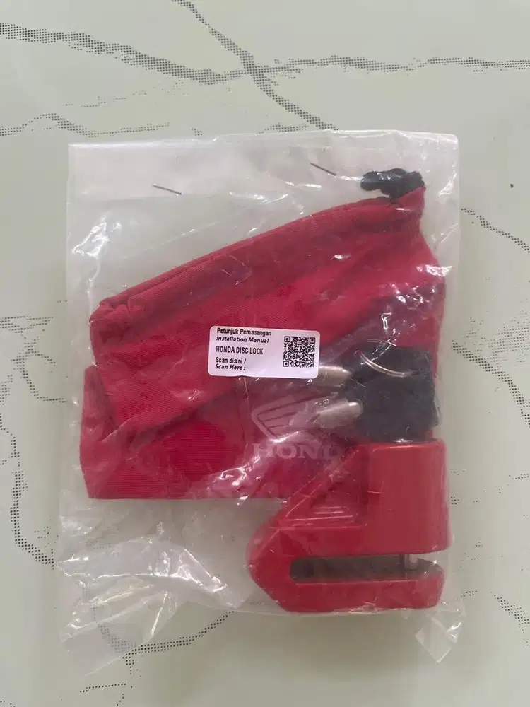 Kunci ganda sepeda motor / Honda disc lock
