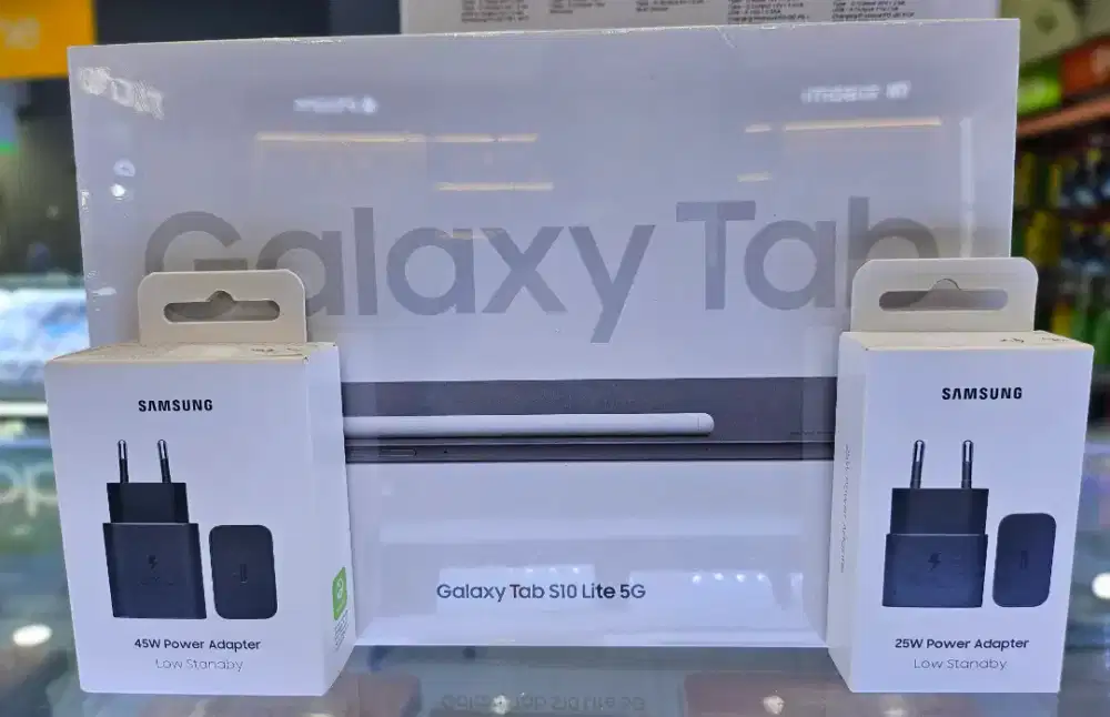 READY SAMSUNG TAB S10 LITE WIFI FREE ADAPTER 45W