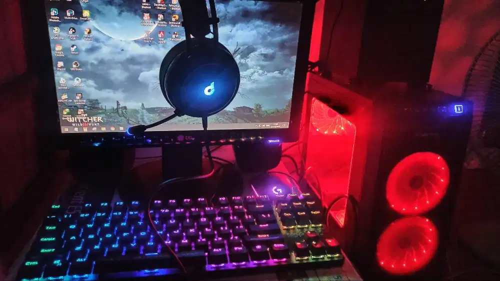 PC CPU Only Ryzen 3 3200G Ram 8gb + SSD 120gb + HDD 500gb