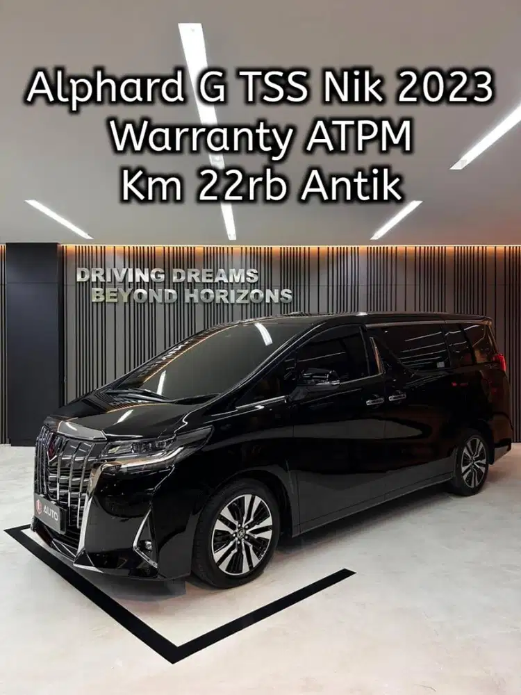 Toyota Alphard 2.5 G TSS ATPM 2023 Hitam Km22rb B2837FKW