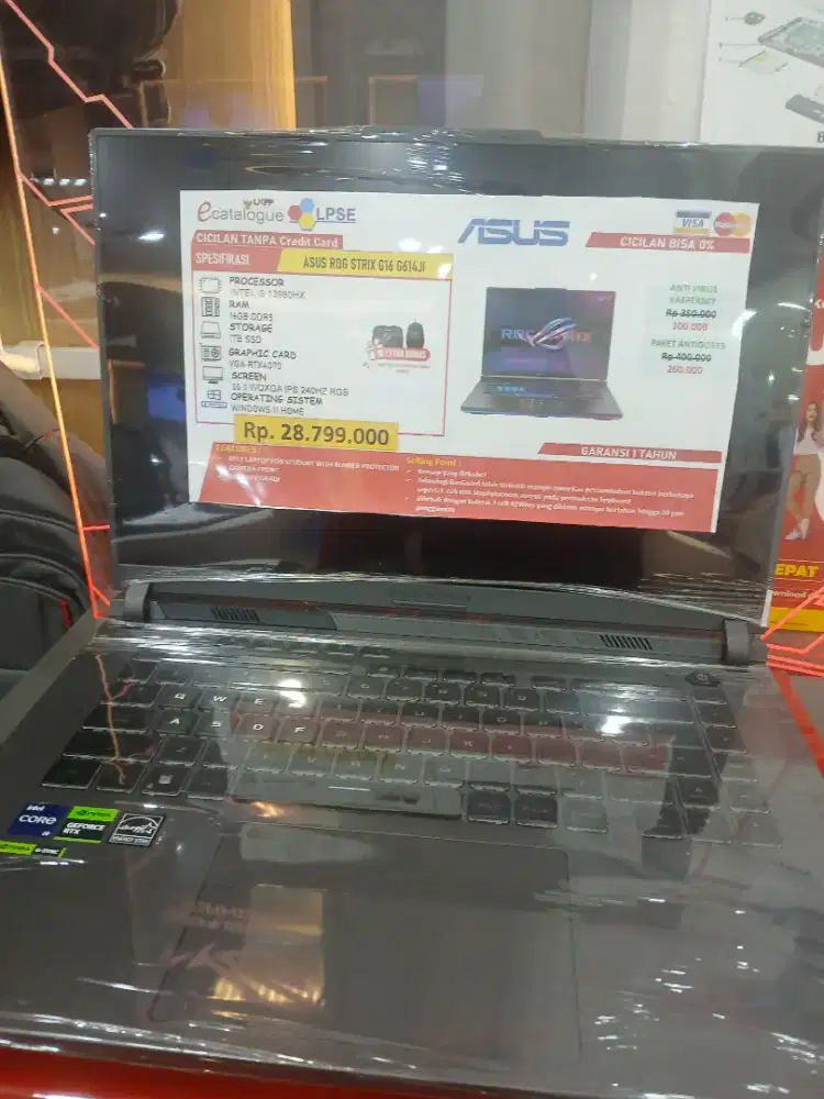Promo cicilan Laptop Asus rog strix pakai homecredit promo bunga 0%