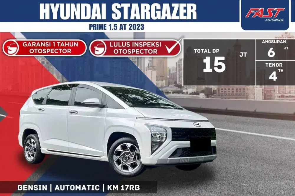 HYUNDAI STARGAZER PRIME 2023 1.5 AT LOW KM.17RB & VERY GOOD CONDITION