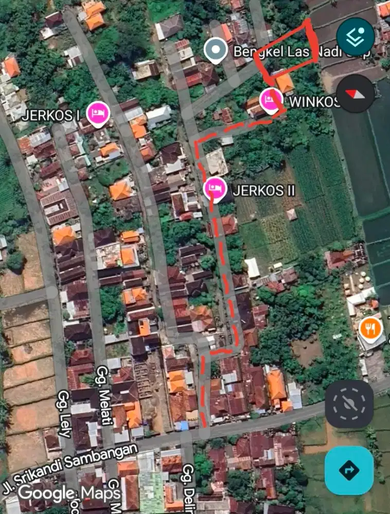 Tanah dekat sekolah SMA SMP di sambangan singaraja